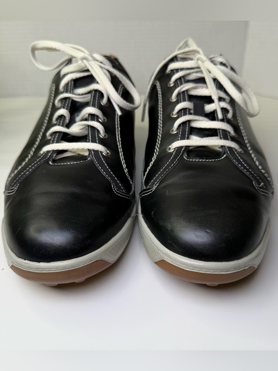 FootJoy Men\'s Contour Casual Spike-less Leather Golf Shoes Black Size 10M main image 5